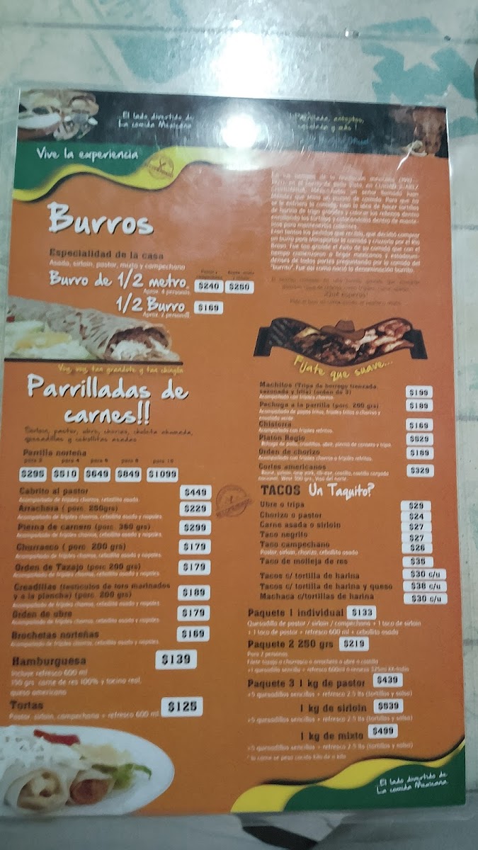 El Fogón Norteño Suc. Centro Menu - Image 1